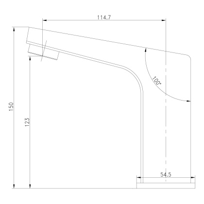 Смеситель Lemark Project LM4650CE для раковины бесконтактный (сенсорный)