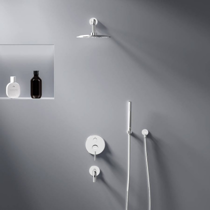 936510000 Scandinavian Pure встраиваемая душевая система с ванно-душевым смесителем и изливом, хром