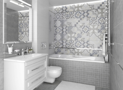 Мозаика Cement серый 30х30,шт.