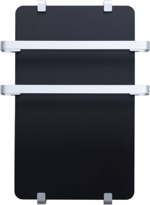 Полотенцесушитель электрический Allen Brau Infinity 100x44 с рейлингом 2.0 и креплением, серебро браш