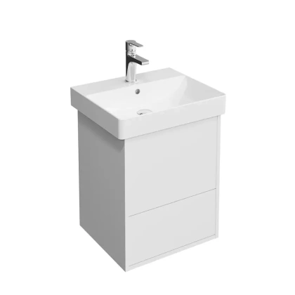 Тумба подвесная  PRO.50.2\WHT Kerama Marazzi PRO белая матовая (ШВГ 45х55х39,4) 2 ящика