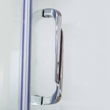 Душевой уголок RGW SA-41, 02034192-11, 90 х 120 см прямоугольный, стекло прозрачное, хром/красный