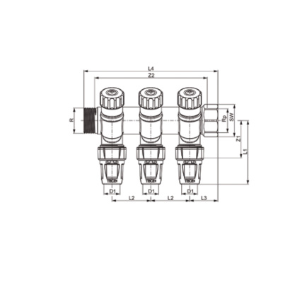 Удлинитель для шаровых кранов скрытого монтажа