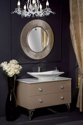 Зеркало SHINE серебро d82 528-SL Boheme