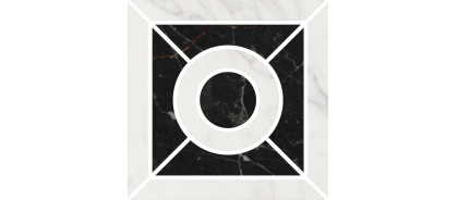 Декор Фрагонар наборный белый 9,9x9,9x0,9