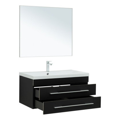 Мебель для ванной Aquanet Верона 90 черный матовый