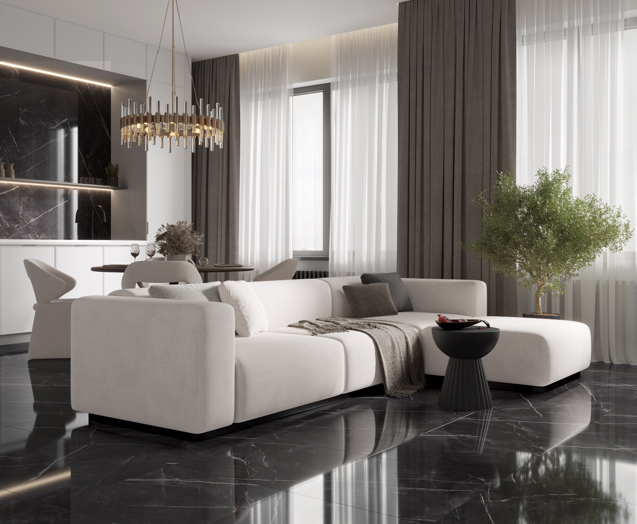 Zodiac Керамогранит темно-серый 60x120 Полированный Zodiac Керамогранит темно-серый 60x120 Полированный