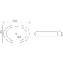 Раковина Orange B08-640w накладная, белый Раковина Orange B08-640w накладная, белый