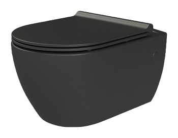 Унитаз подвесной NERO с крышкой ультра слим и микролифтом_Комплект