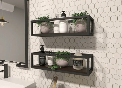 Кованая полка Malibu Luxe (ШхГхВ) 520х160х140