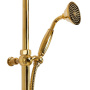 DIAMOND-CVD-02-Sw Душевая колонна со смесителем для ванны, верх и ручн душем, бронза ручки Swarovski