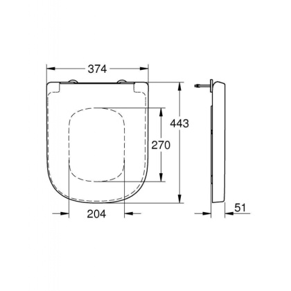 Сиденье для унитаза с микролифтом, GROHE Euro Ceramic, альпин-белый, (39330001) Сиденье для унитаза с микролифтом, GROHE Euro Ceramic, альпин-белый, (39330001)