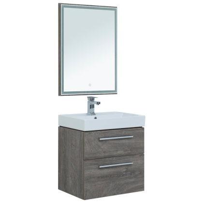 Мебель для ванной Aquanet Nova 60 дуб рошелье (2 ящика)