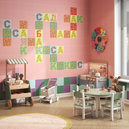 Керамический декор HGD\A562\5107 Сад-огород красный (20см*20см*6,9мм) (10шт/0,4м2) Помидор, шт.