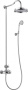 LIBERTY-F-CD-T-01 Душевая стойка с термостатическим смесителем, с ручным и верхним душем, хром
