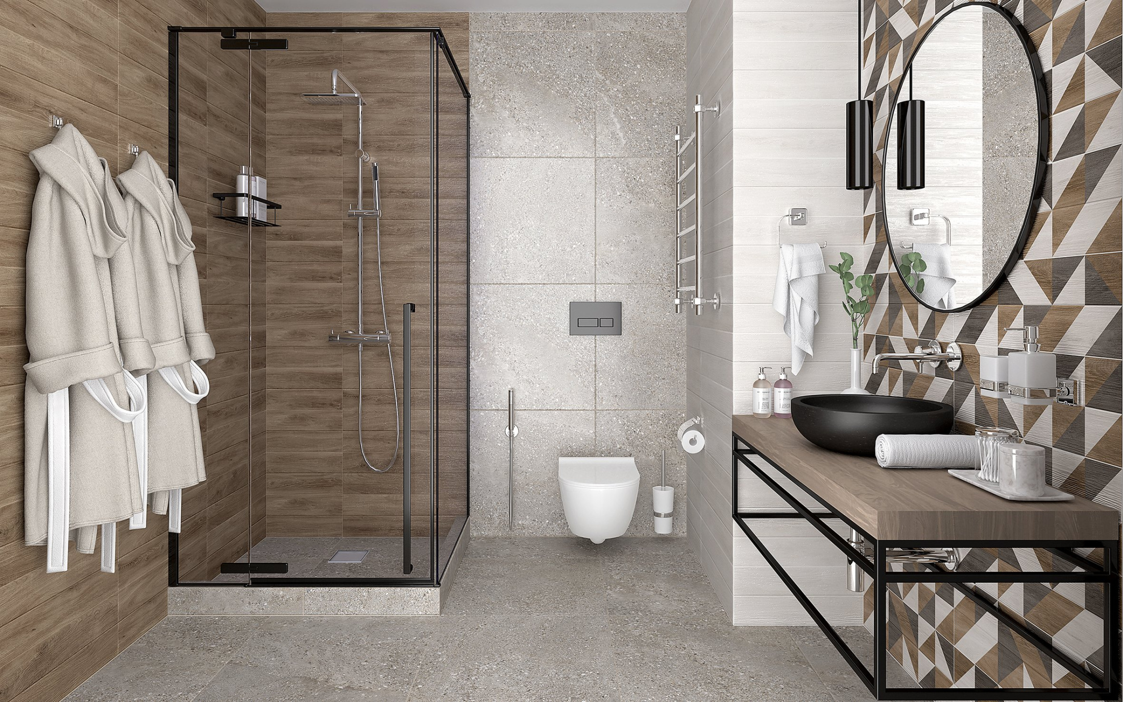 Плитка настенная 60138 Avenue темно-бежевый 20*60 (10шт/1,2м2),м2