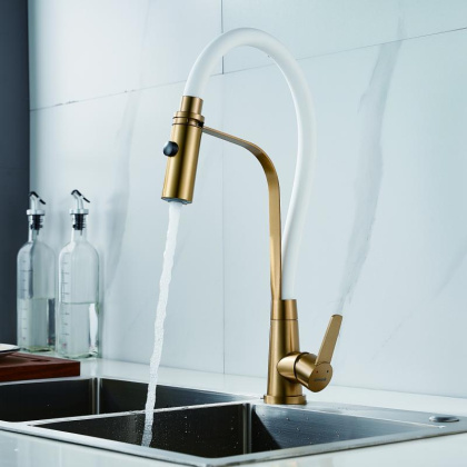 Смеситель для кухни с гибким изливом Shevanik S943 S943G-1