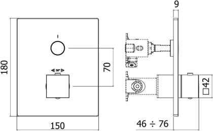 Смеситель для душа Paffoni Compact Box CPT513BO Смеситель для душа Paffoni Compact Box CPT513BO