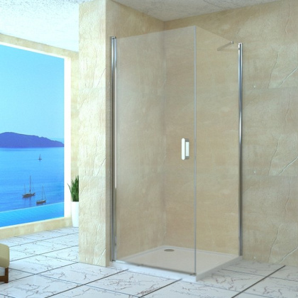 Душевой уголок RGW Leipzig LE-34 90x120 профиль Хром стекло прозрачное