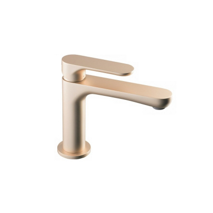 Смеситель для раковины OLE однорычажный без донного клапана 3/8, золотой атласный