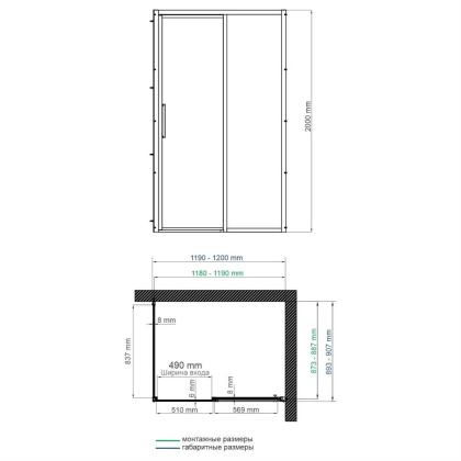 Lopau 32S07R Душевой уголок Wasserkraft