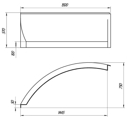 Панель CAVALLA 150х75 L Панель CAVALLA 150х75 L