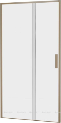 Душевая дверь Aquanet Pleasure Evo, 110 AE65-N110-GBT, профиль золото-никель браш, прозрачное стекло