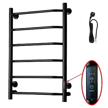 Полотенцесушитель Пэк сп 6 80х50 черный ВГП