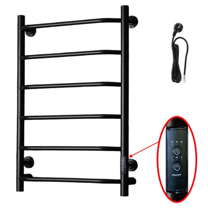 Полотенцесушитель Пэк сп 6 80х50 черный ВГП