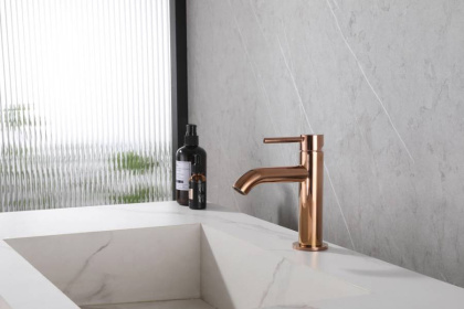 Смеситель для раковины Abber Wasser Kreis AF8110RG розовое золото