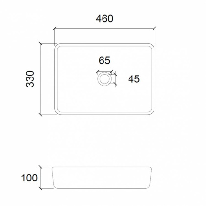 Раковина накладная стеклянная ABBER Glas AK2312B черная