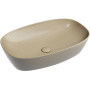 Умывальник чаша накладная овальная (цвет Капучино Матовый) Element 600*380*138мм