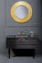 Тумба Linea 80 черная + Золото_Комплект 842-080-BG Boheme Тумба Linea 80 черная + Золото_Комплект 842-080-BG Boheme