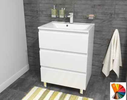 Тумба напольная под умывальник Bali New 750х450 3 ящика (ШхГхВ) 748х446х860 Тумба напольная под умывальник Bali New 750х450 3 ящика (ШхГхВ) 748х446х860