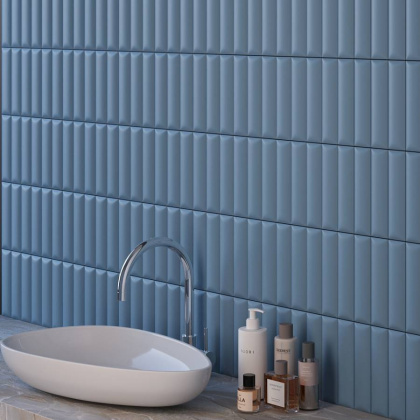 Плитка Three-D Blue 5х20 Плитка Three-D Blue 5х20