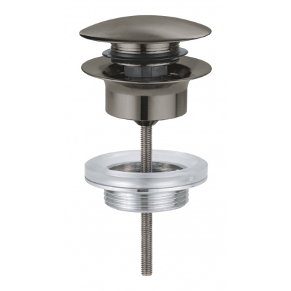 Донный клапан для раковины GROHE, темный графит матовый (65807AL0)