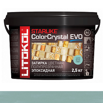 Затирка эпоксидная STARLIKE COLOR CRYSTAL EVO, S.810 Verde Capri 2,5кг