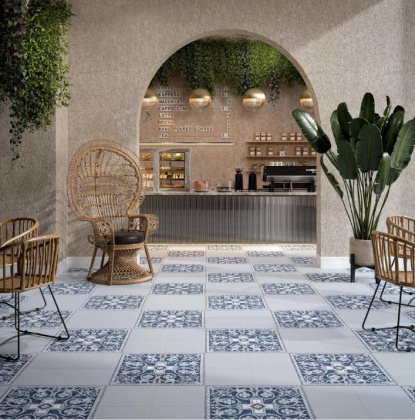 Декор HGD\A510\SG9174 Алмаш синий/голубой/белый (30см*30см*8мм) (7шт/0,63м2) матовый, шт