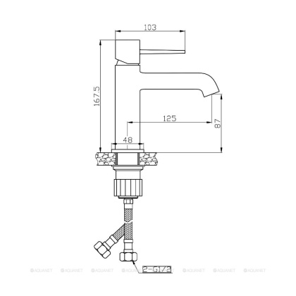 Смеситель для раковины Orange Karl M05-021w белый Смеситель для раковины Orange Karl M05-021w белый
