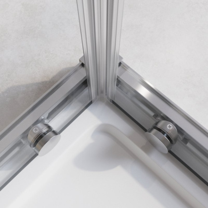 RELAX-304-AH-2-120/90-C-BORO Душевой уголок, отделка Брашированное золото