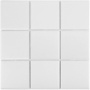 Керамическая мозаика, White Matt 97х97, 10х10 см
