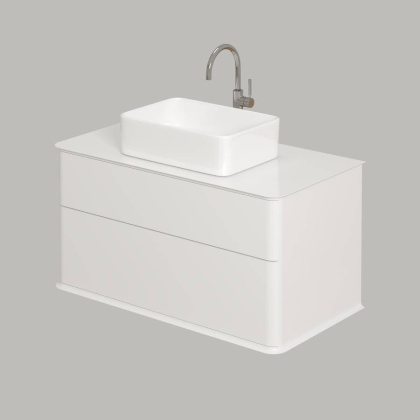 Тумба под раковину Creto Stella 100 см белый глянец, 16-CRE50/100