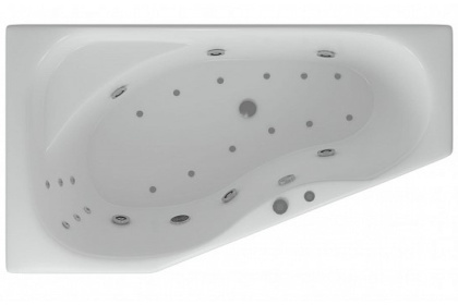 Ванна  Медея левая гидромасс.ПН +спин.масс.6форс. с фр.экр.