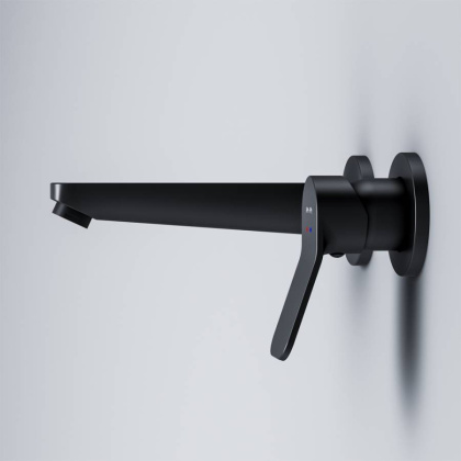 F85A72622 X-Joy, Смеситель д/умывальника, монтируемый в стену, чёрный, шт.