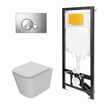 Сет: Инстал.OLI 80 ECO +панель Globe хр.глянц., OLI+Унитаз Point Ника