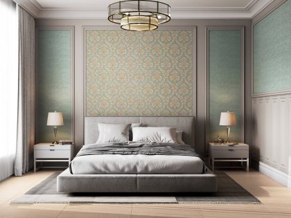 Обои виниловые Палаццо мотив, зеленый