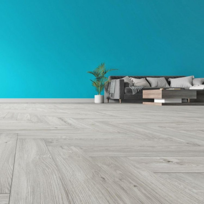 SPC ламинат Alpine Floor Light Parquet ЕСО 13-11 снежный (4мм/43/1,95м2) (600мм*125мм), м2
