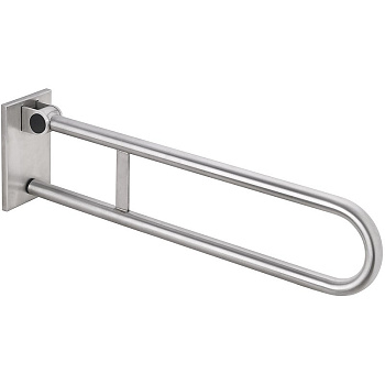 Съемный откидной поручень 813 мм, мат, с крышкой Съемный откидной поручень 813 мм, мат, с крышкой