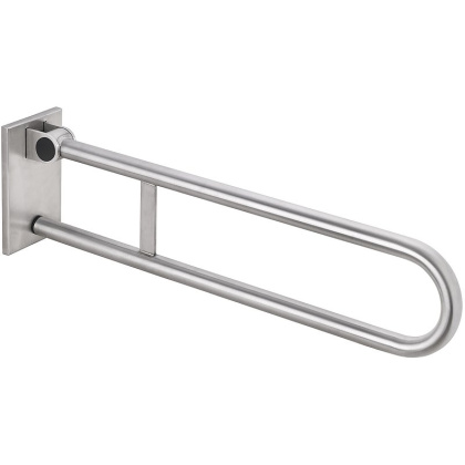 Съемный откидной поручень 813 мм, мат, с крышкой Съемный откидной поручень 813 мм, мат, с крышкой