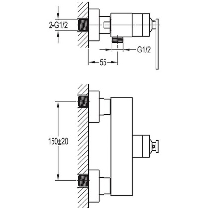 CITY-F-D-01 Смеситель для душа CITY-F-D-01 Смеситель для душа